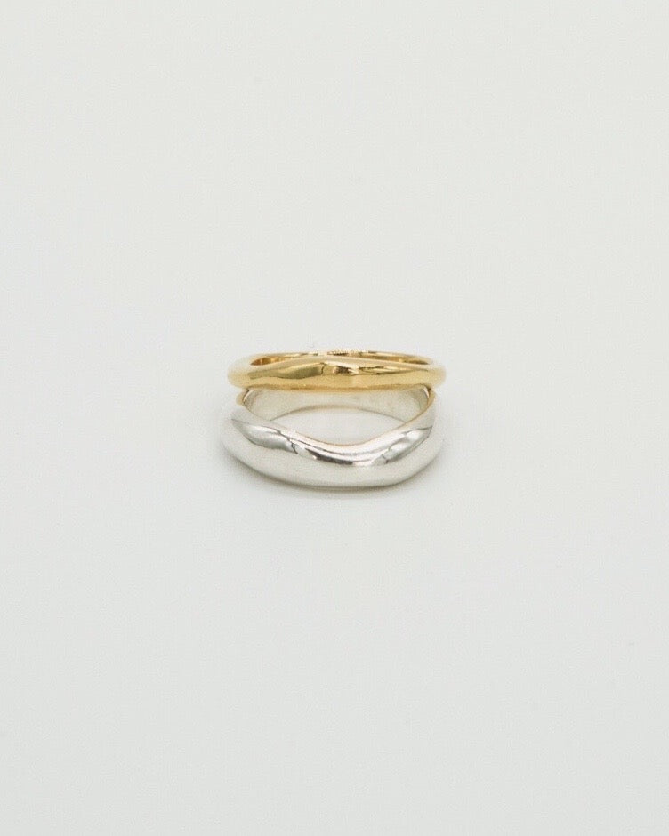 Coinci-Ring Set - Gold×Silver – Tanzen Jewelry